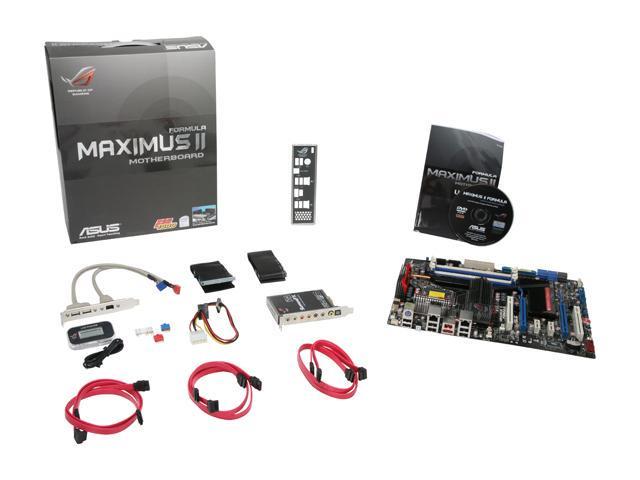 ASUS Maximus II Formula LGA 775 Intel P45 ATX Intel Motherboard