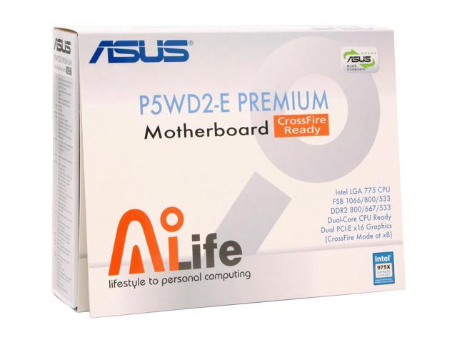 ASUS P5WD2-E Premium LGA 775 ATX Intel Motherboard - Newegg.com