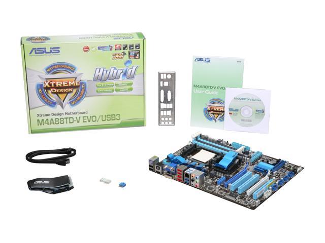 ASUS M4A88TD-V EVO/USB3 AM3 AMD 880G SATA 6Gb/s USB 3.0 HDMI ATX AMD  Motherboard