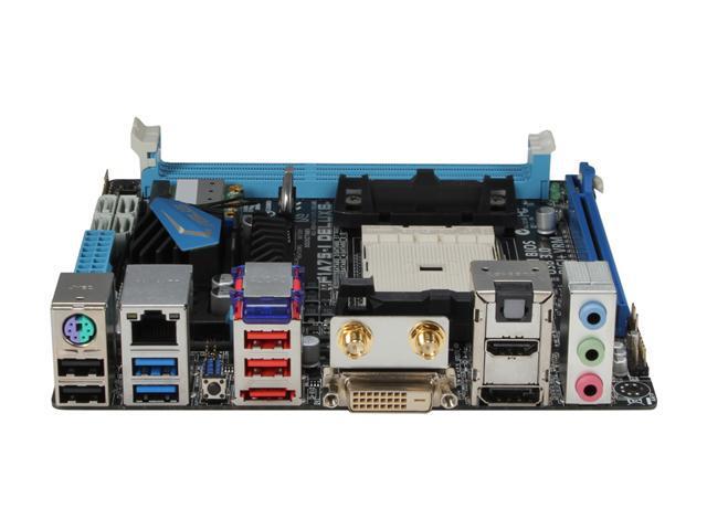 ASUS F1A75-I Deluxe FM1 AMD A75 (Hudson D3) SATA 6Gb/s USB 3.0 HDMI Mini  ITX AMD Motherboard