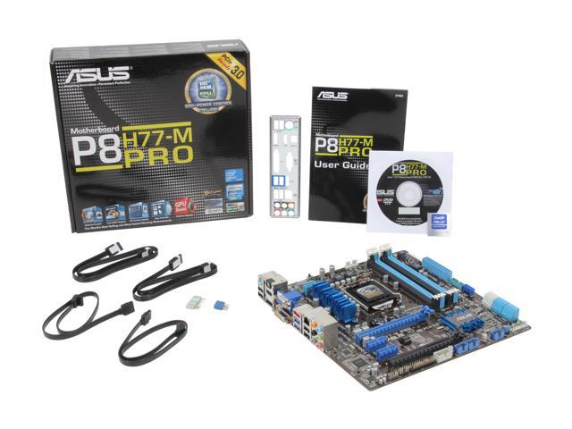 eATX, Intel H77, 16x PCIe, 4X USB 3.0 Asus P8H77-M Pro Mainboard Sockel 1155 