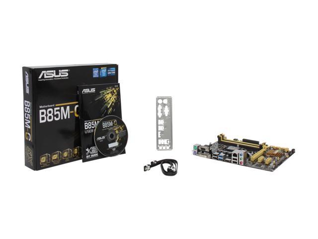 ASUS B85M-G LGA 1150 Intel B85 HDMI SATA 6Gb/s USB 3.0 Micro ATX Intel  Motherboard