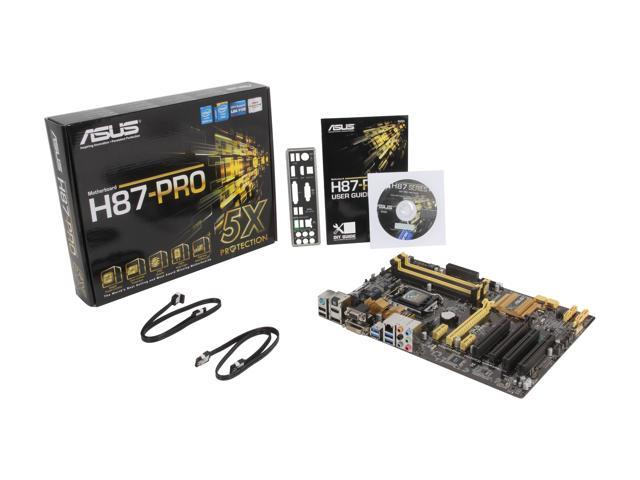 ASUS H87-PRO LGA 1150 Intel H87 HDMI SATA 6Gb/s USB 3.0 ATX Intel  Motherboard with UEFI BIOS