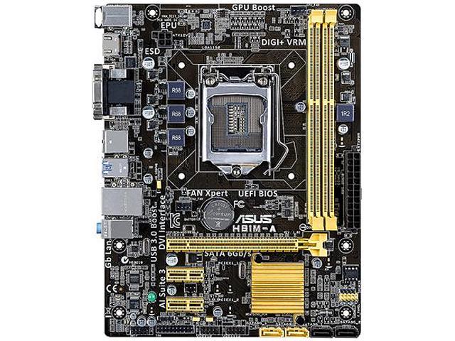 ASUS H81M-A LGA 1150 Intel H81 HDMI SATA 6Gb/s USB 3.0 Micro ATX Intel Motherboard Certified Refurbished