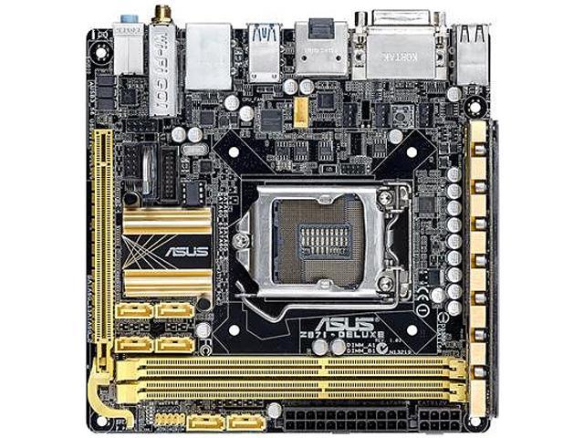 ASUS Z87I-DELUXE LGA 1150 Intel Z87 HDMI SATA 6Gb/s USB 3.0 Mini ITX Intel Motherboard