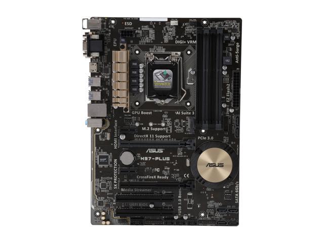 Refurbished: ASUS H97-PLUS-R LGA 1150 ATX Intel Motherboard