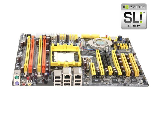 DFI LANPARTY nF4 SLI-DR 939 NVIDIA nForce4 SLI ATX AMD Motherboard