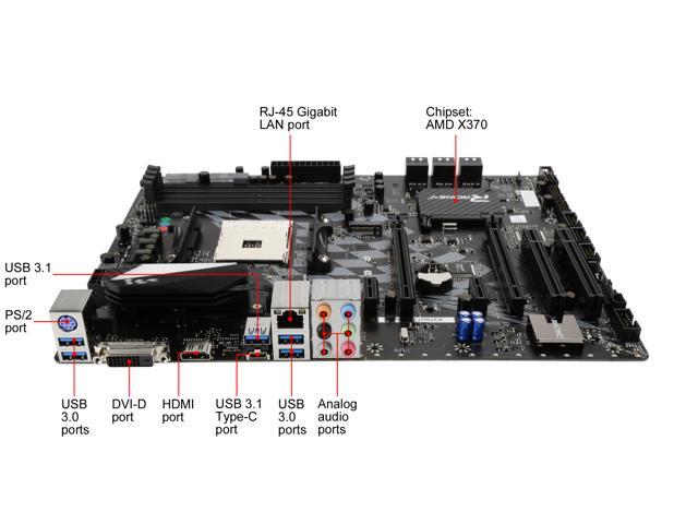 マザーボード BIOSTAR X370GT5 AM4 AMD X370 SATA 6Gbs USB 3.1 HDMI