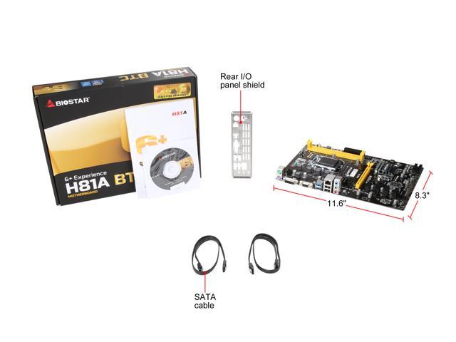 Questions & Answers: BIOSTAR H81A LGA 1150 Intel H81 SATA 6Gb/s