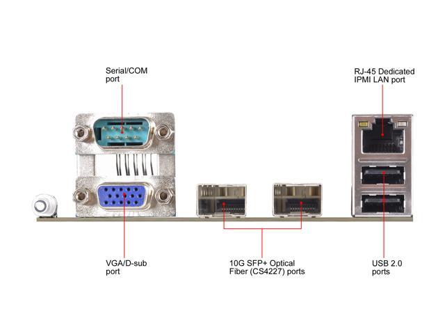 ASRock Rack C3558D4U-2OP Micro ATX Server Motherboard 4 core SOC Dual ...