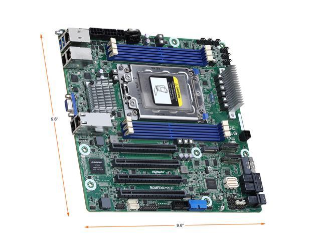 AsRock Rack ROMED6U-2L2T Micron-ATX Server Motherboard AMD SP3