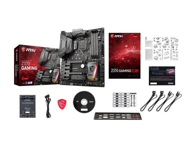 MSI Z370 GAMING M5 LGA 1151 (300 Series) ATX Intel Motherboard - Newegg.com