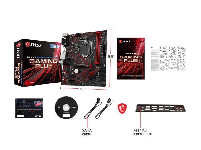 MSI PERFORMANCE GAMING B360M GAMING PLUS LGA 1151 (300 Series) Intel B360  HDMI SATA 6Gb/s USB 3.1 Micro ATX Intel Motherboard