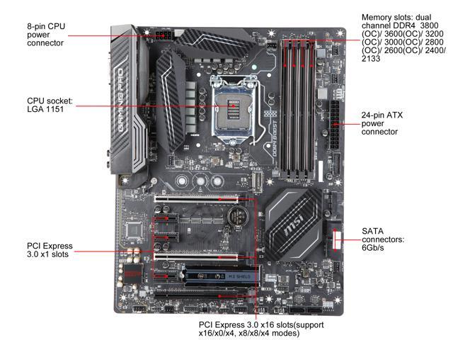 Refurbished: MSI Z270 GAMING PRO CARBON LGA 1151 ATX Intel 
