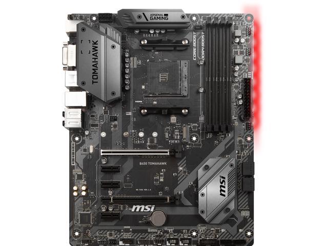 MSI ARSENAL GAMING B450 TOMAHAWK AM4 AMD B450 SATA 6Gb/s USB 3.1 HDMI ATX AMD Motherboard