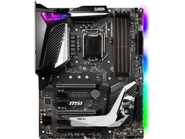 MSI MPG Z390 GAMING PRO CARBON LGA 1151 (300 Series) Intel Z390 HDMI SATA 6Gb/s USB 3.1 ATX Intel Motherboard