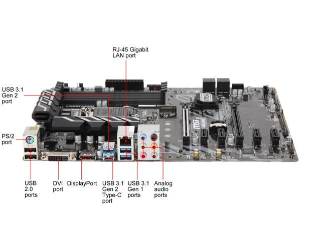 MSI PRO B360-A PRO LGA 1151 ATX Intel Motherboard - Newegg.com