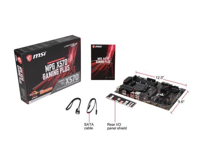 MSI MPG X570 GAMING PLUS Gaming Motherboard AMD AM4 SATA 6Gb/s M.2 USB 3.2  Gen 2 HDMI ATX