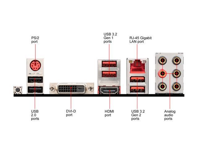 MSI B450 GAMING PLUS MAX AM4 AMD B450 SATA 6Gb/s ATX AMD Motherboard