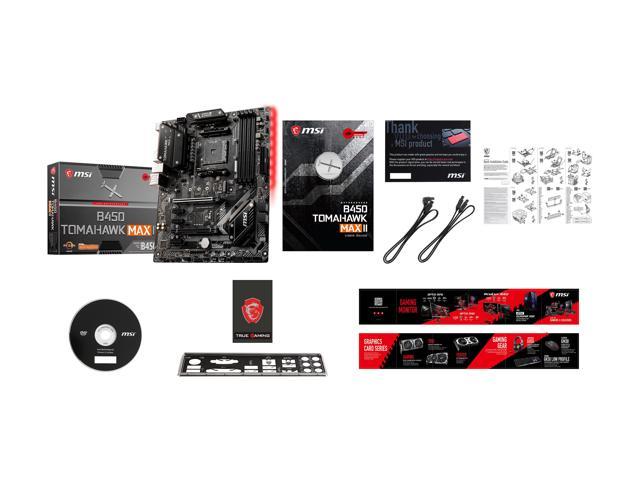 professionel Udsigt strå MSI B450 TOMAHAWK MAX AM4 ATX AMD Motherboard - Newegg.com