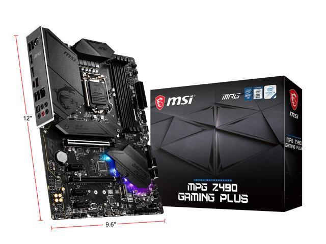 MSI MPG Z490 Gaming Plus LGA 1200 ATX Intel Motherboard - Newegg.com