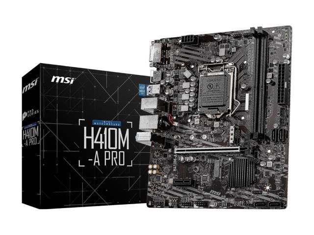 Материнская плата msi h410m a pro совместимость