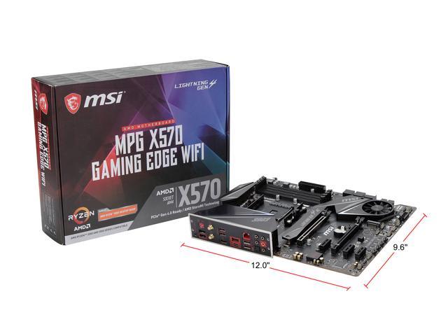 Refurbished: MSI MPG X570 GAMING EDGE WIFI AM4 ATX AMD Motherboard
