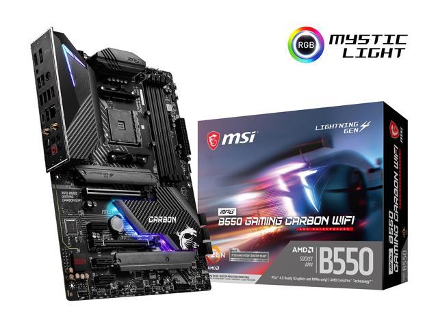 MSI MPG B550 GAMING CARBON WIFI AM4 AMD B550 Motherboard - Newegg.com