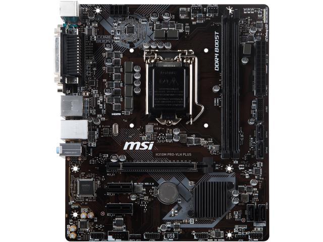 MSI PRO H310M PRO-VLH PLUS LGA 1151 (300 Series) Micro ATX Intel ...