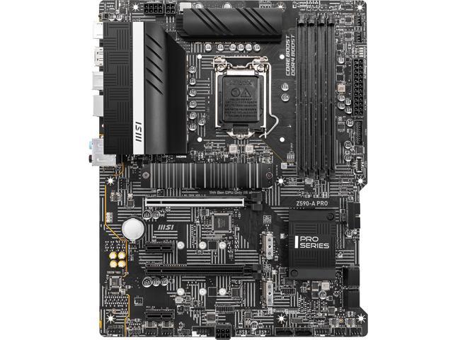 MSI Z590-A PRO LGA 1200 Intel Z590 SATA 6Gb/s ATX Intel Motherboard