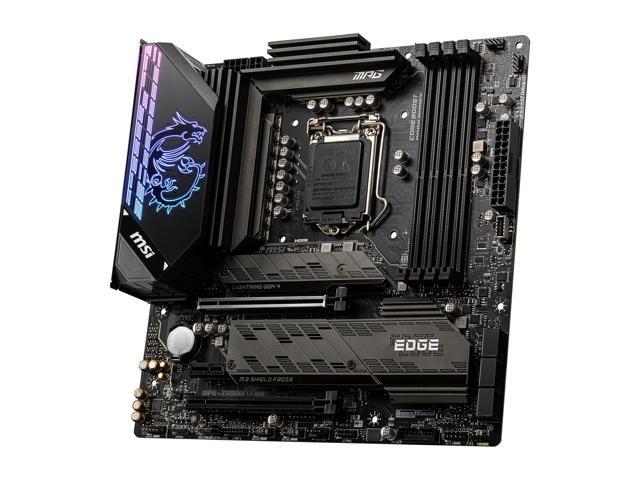 MSI MPG Z590M GAMING EDGE WIFI LGA 1200 Micro ATX Intel Motherboard ...