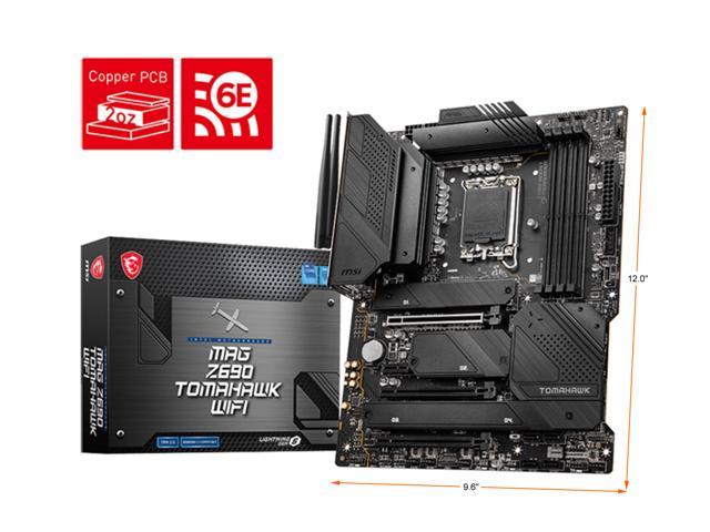 MSI MAG Z690 TOMAHAWK WIFI LGA 1700 Intel Z690 SATA 6Gb/s DDR5 ATX