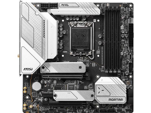 MSI MAG B660M MORTAR WIFI DDR4 LGA 1700 Intel B660 SATA 6Gb/s Micro ATX Intel Motherboard