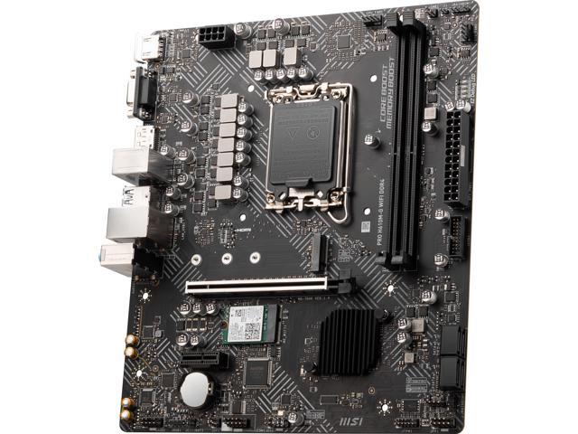 Msi Pro Pro H610m-g Wifi Ddr4 Lga 1700 Micro Atx Motherboard - Newegg.com