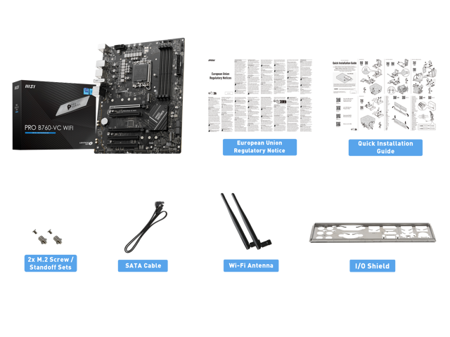 Msi Pro B Vc Wifi Lga Atx Motherboard Newegg Com