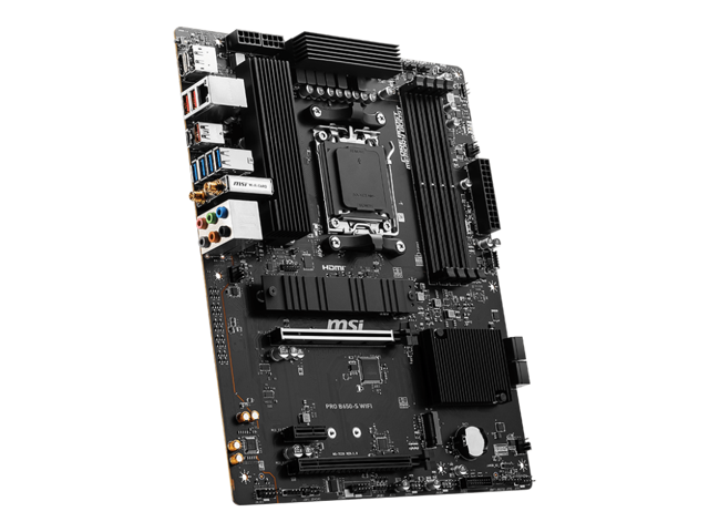 MSI PRO B650-S WIFI AM5 AMD B650 Ryzen 7000 DDR5 PCI-E x16 slot Wi