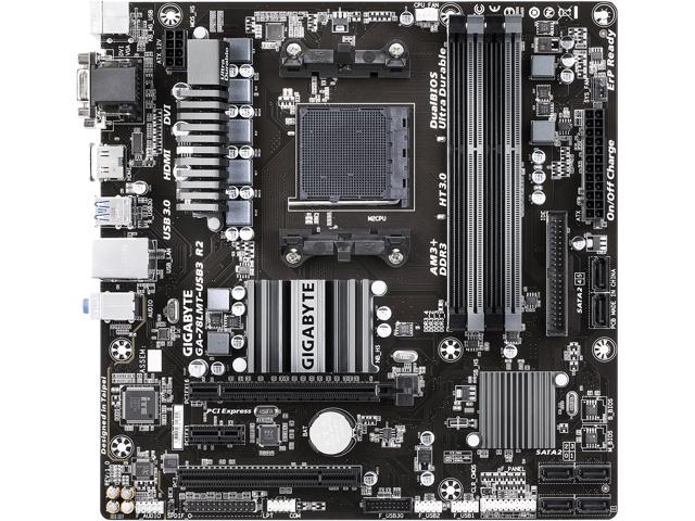 Gigabyte GA-78LMT-USB3 R2 Placa Base DDR3-SDRAM, DIMM, 1066,1333,1600 MHz, 32 GB, AMD, AMD Phenom II x3 Rev. 1.0 Socket AM3+ AMD 760G Mini-ATX 