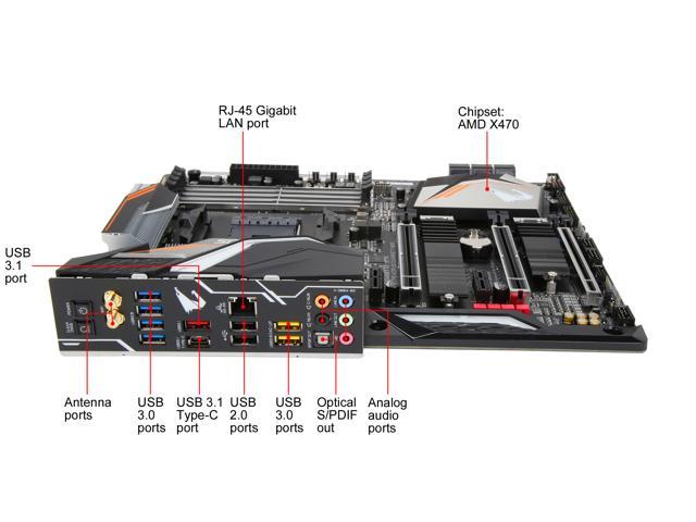 Gigabyte X470 Aorus Gaming 7 Wifi Am4 Atx Amd Motherboard Newegg Com