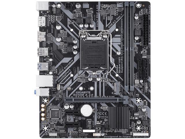 Gigabyte H310m A 2 0 Lga 1151 300 Series Micro Atx Intel Motherboard Newegg Com