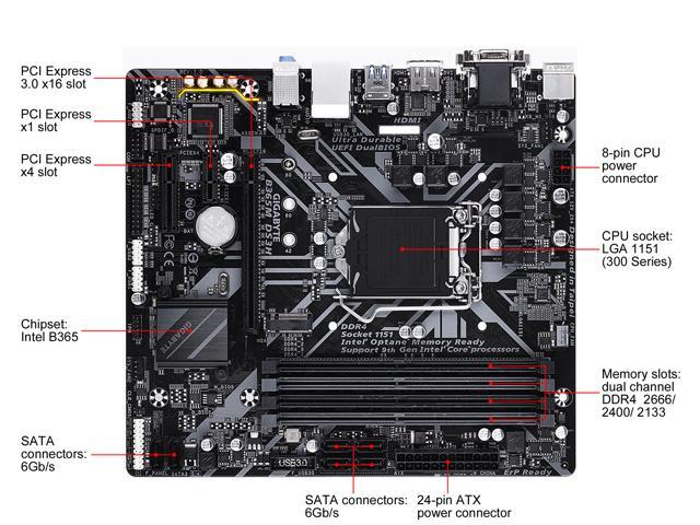 GIGABYTE B365M DS3H LGA 1151 Micro ATX Intel Motherboard - Newegg.com