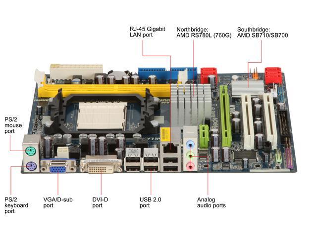 ASRock A780LM AM2+/AM2 Micro ATX AMD Motherboard - Newegg.ca