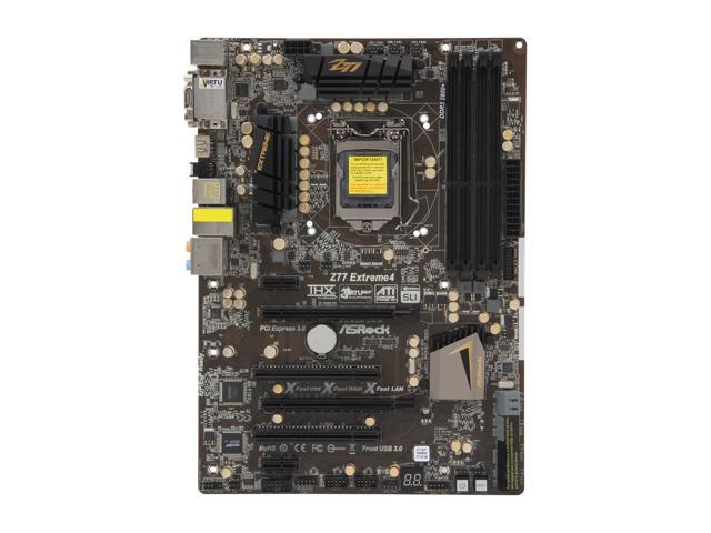 ASROCK motherboard Z77M Intel Z77 Lga 1155 DDR3 Micro ATX USB3.1 HDMI DVI-D 