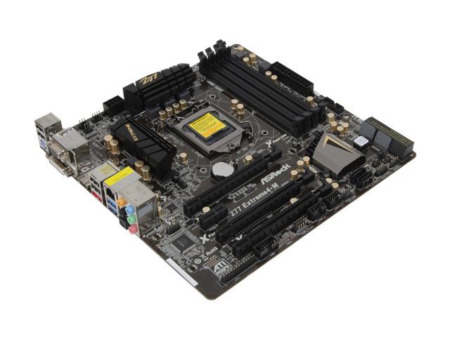 ASRock Z77 Extreme4-M LGA 1155 Intel Z77 HDMI SATA 6Gb/s USB 3.0 Micro ATX Intel Motherboard