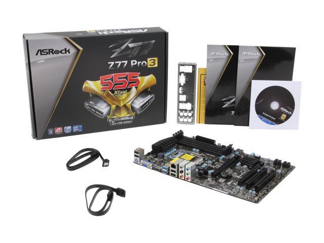 ASRock Z77 Extreme3 LGA 1155 Intel Z77 DDR3 ATX DVI HDMI USB3.0 2K Motherboard