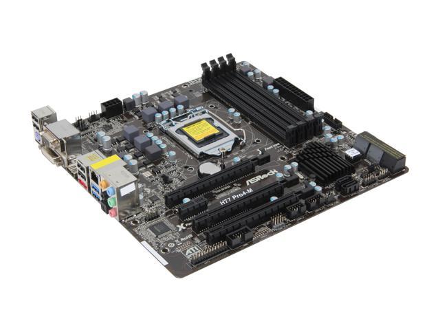 ASRock H77 Pro4-M LGA 1155 Micro ATX Intel Motherboard - Newegg.com