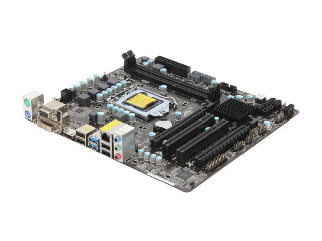 ASRock B75M R2.0 LGA 1155 Intel B75 HDMI SATA 6Gb/s USB 3.0 Micro ATX Intel Motherboard with UEFI BIOS