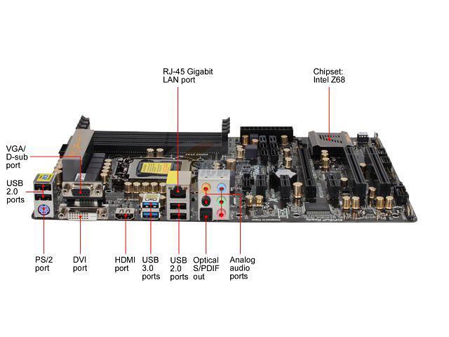 Refurbished: ASRock Z68 PRO3 GEN3 LGA 1155 ATX Intel Motherboard