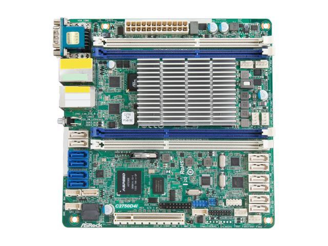 Open Box: AsRock Rack C2750D4I Mini ITX Server Motherboard - Newegg.com