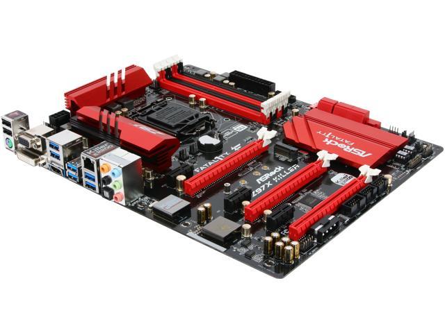 ASRock ASRock Fatal1ty Gaming Fatal1ty Z97X Killer LGA 1150 Intel Z97 HDMI SATA 6Gb/s USB 3.0 ATX Intel Motherboard