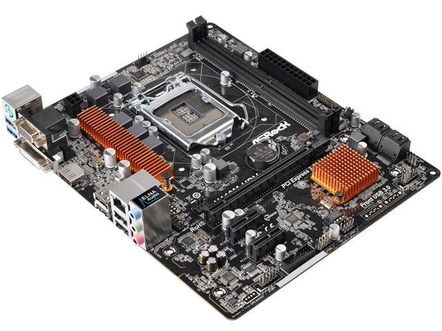 Asrock h110m hdv подключение